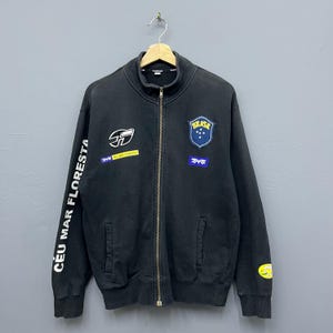 Vintage Topper Brasil Trainingsjacke Größe M - Schwarze Patches