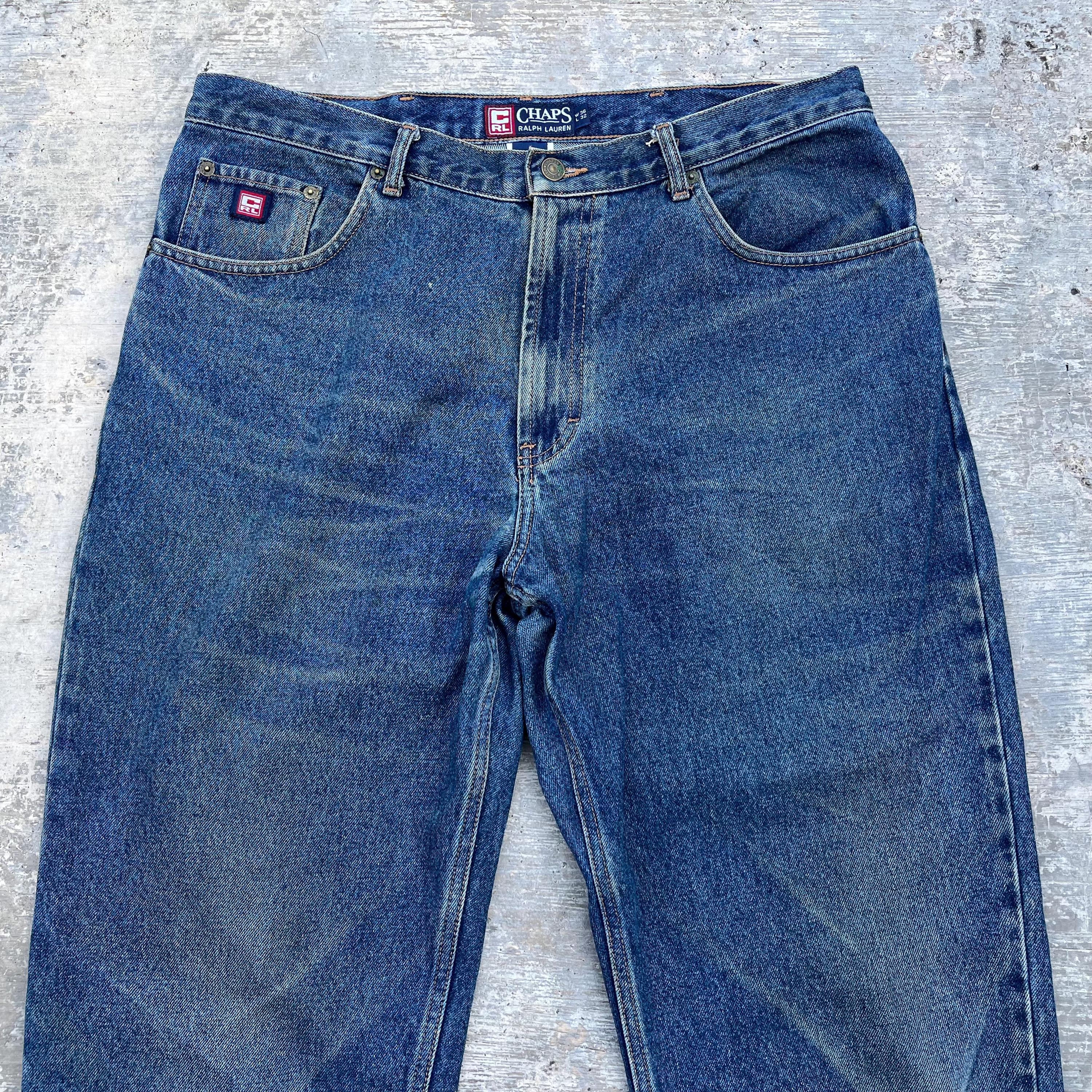 Vintage Chaps Ralph Lauren Denim Jeans Size 36x32 - Etsy