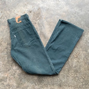 Vintage 80s Levis 517 Talon 42 Zipper Bootcut Corduroy Jeans Size 30x31