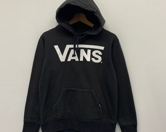 Vans Hoodie Vintage Vans Big Logo Black Kids Pullover Hoodie Sweatshirt Size Small Boys