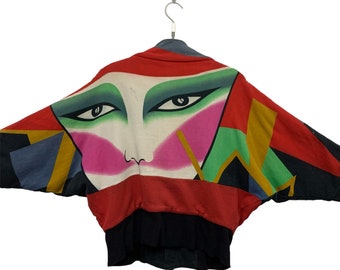 Chaqueta vintage Kansai Yamamoto de 1985, talla grande