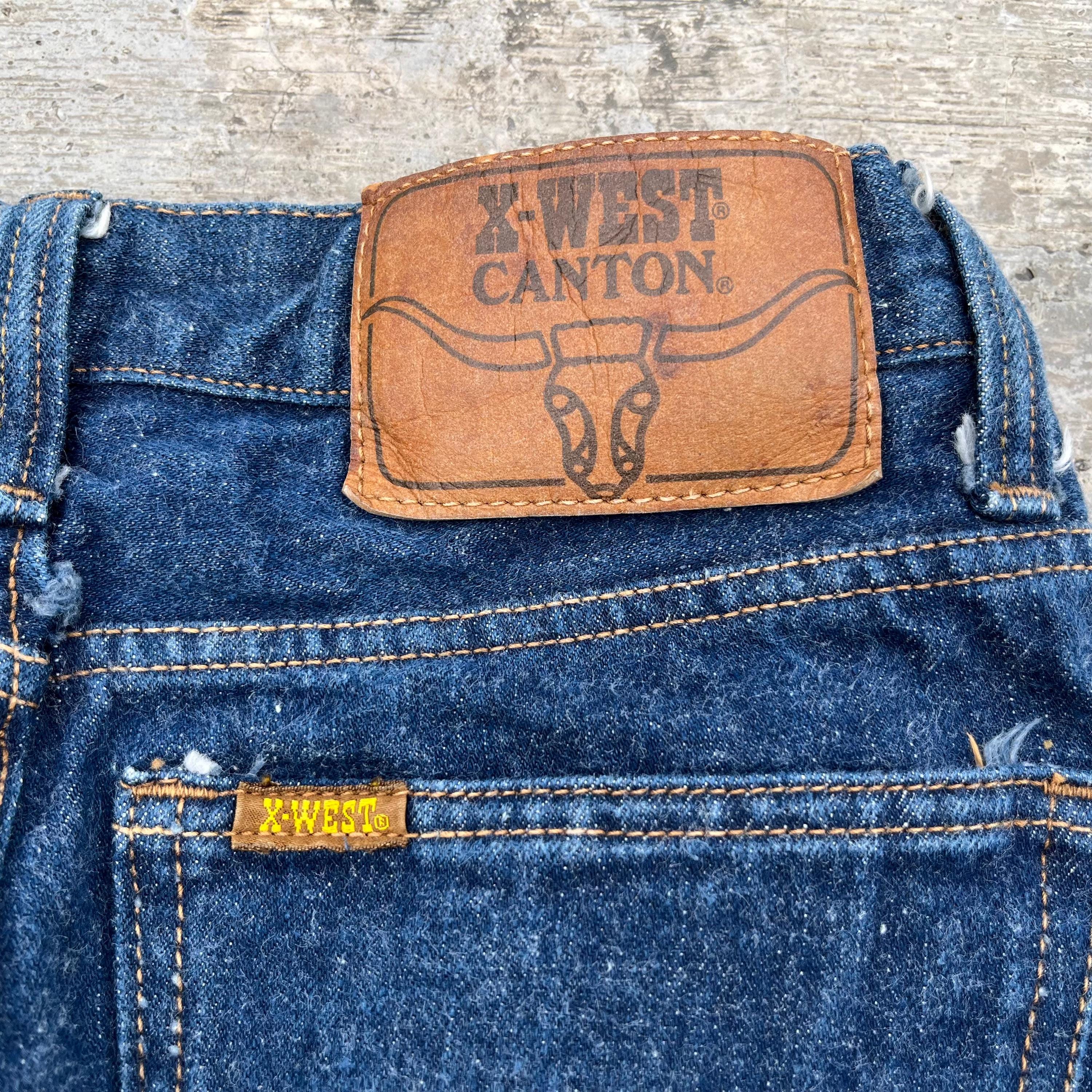 Vintage 70s X-west Canton Regular Fit Denim Jeans Size 27x26 