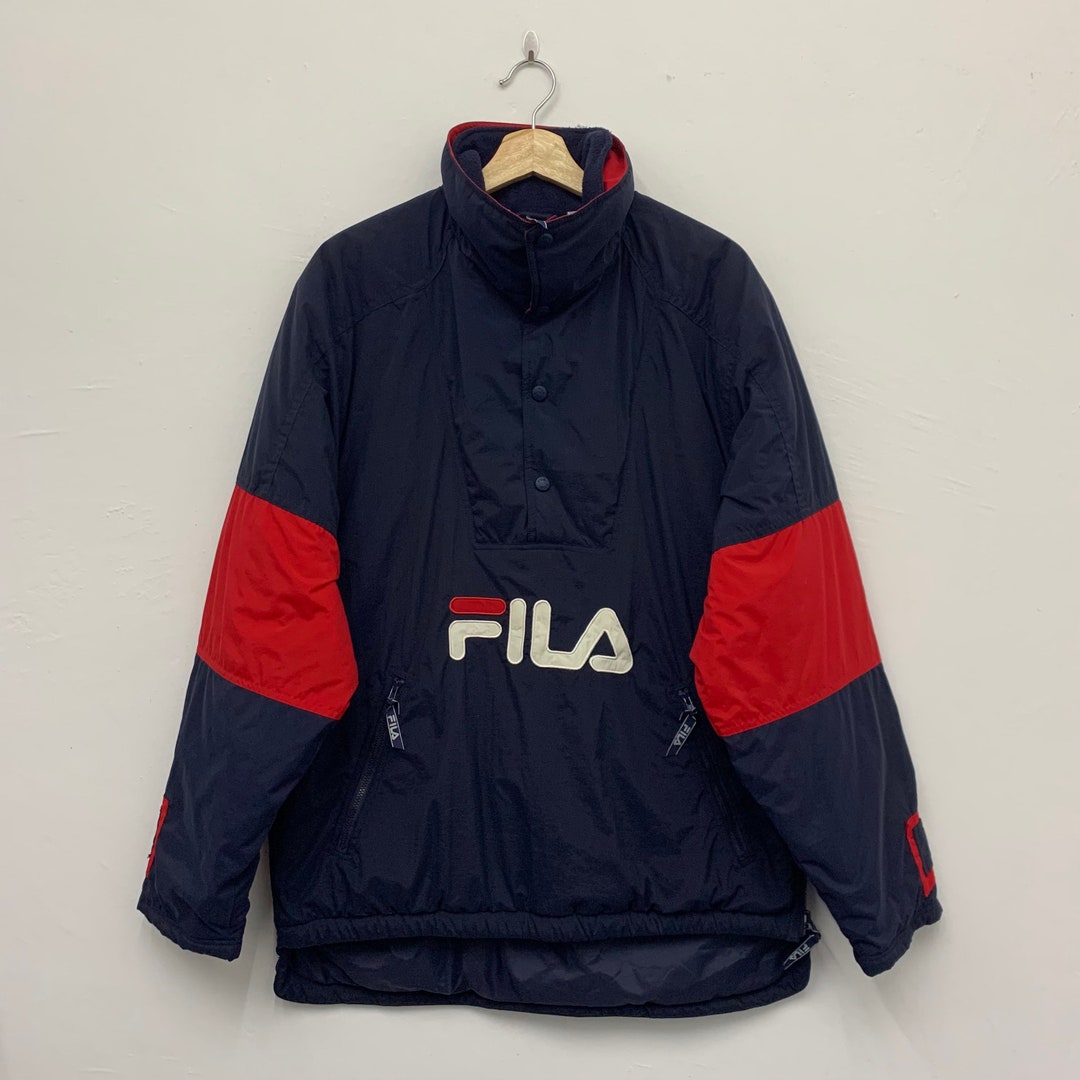Vintage Fila Half Zip Puffer Jacket Size Small - Etsy