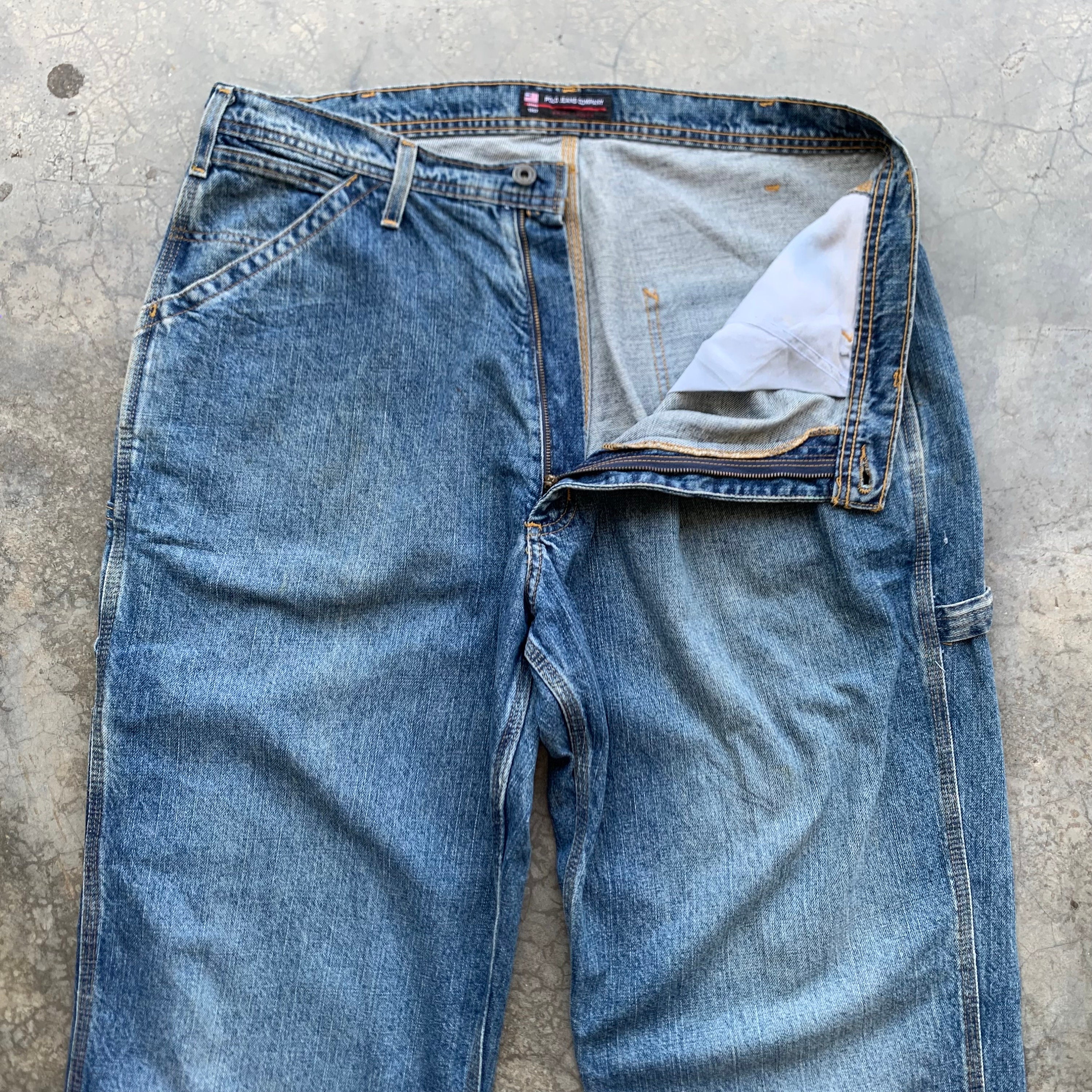 Vintage Polo Jeans Co Carpenter Jeans Baggy Size 38x31 - Etsy Canada