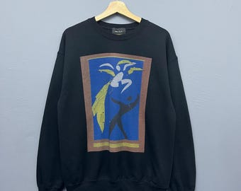Sudadera de cuello redondo con estampado artístico de Henri Matisse, talla M