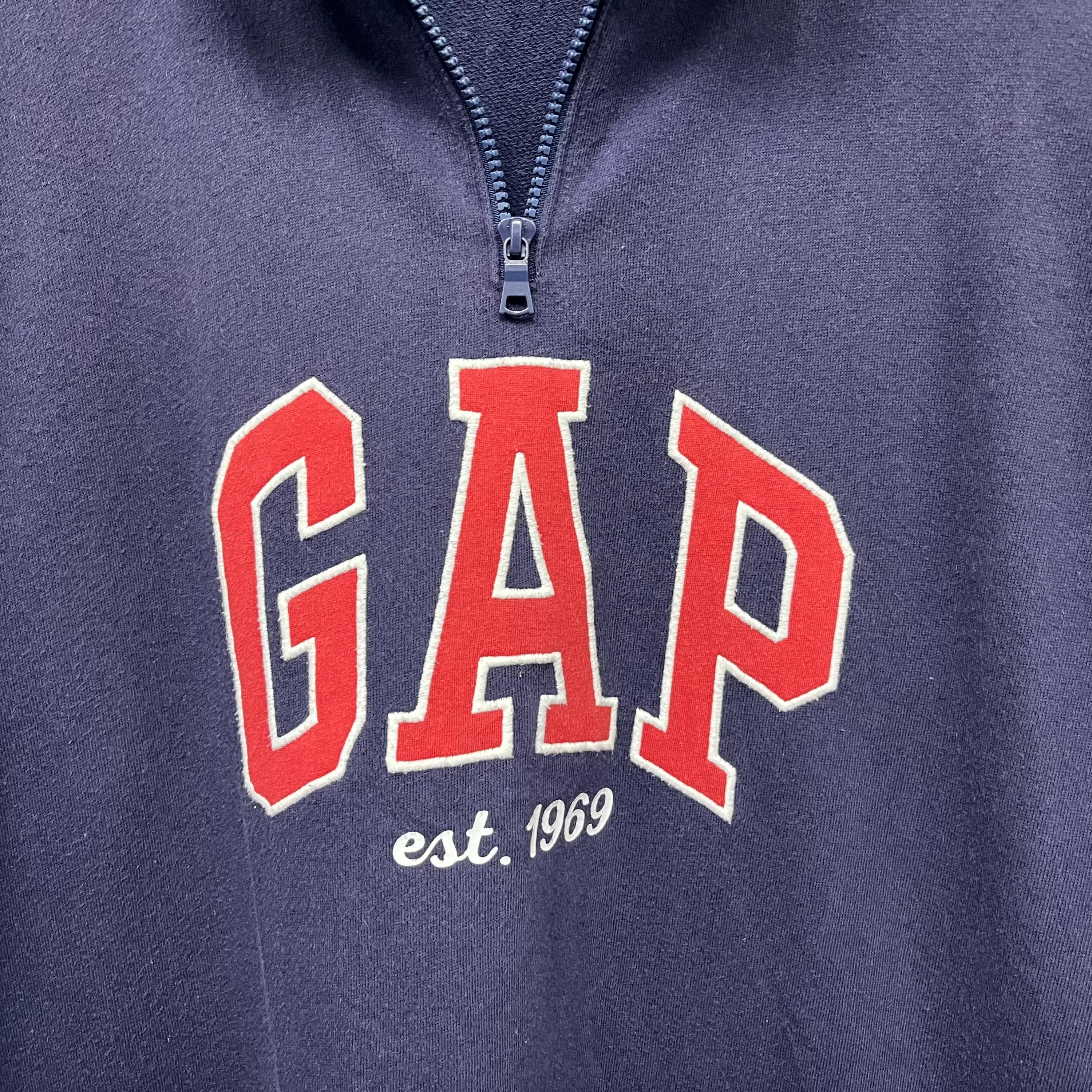 ジャケット・アウター 1998's OLD GAP half zip nylon pullover Vintage Gap Half Zip Sweatshirt Navy Blue Pullover Men's XL - Etsy
