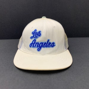LA Lakers Trucker Hat Vintage Los Angeles Lakers NBA By Reebok Mesh Trucker Snapback Hat