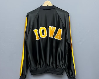 veste vintage Iowa Hawkeyes • Bombardier NCAA des années 80