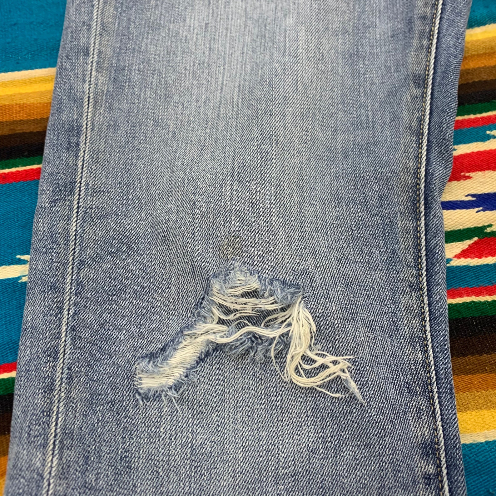 Uniqlo Kaihara Distressed Denim Jeans Size 32 | Etsy