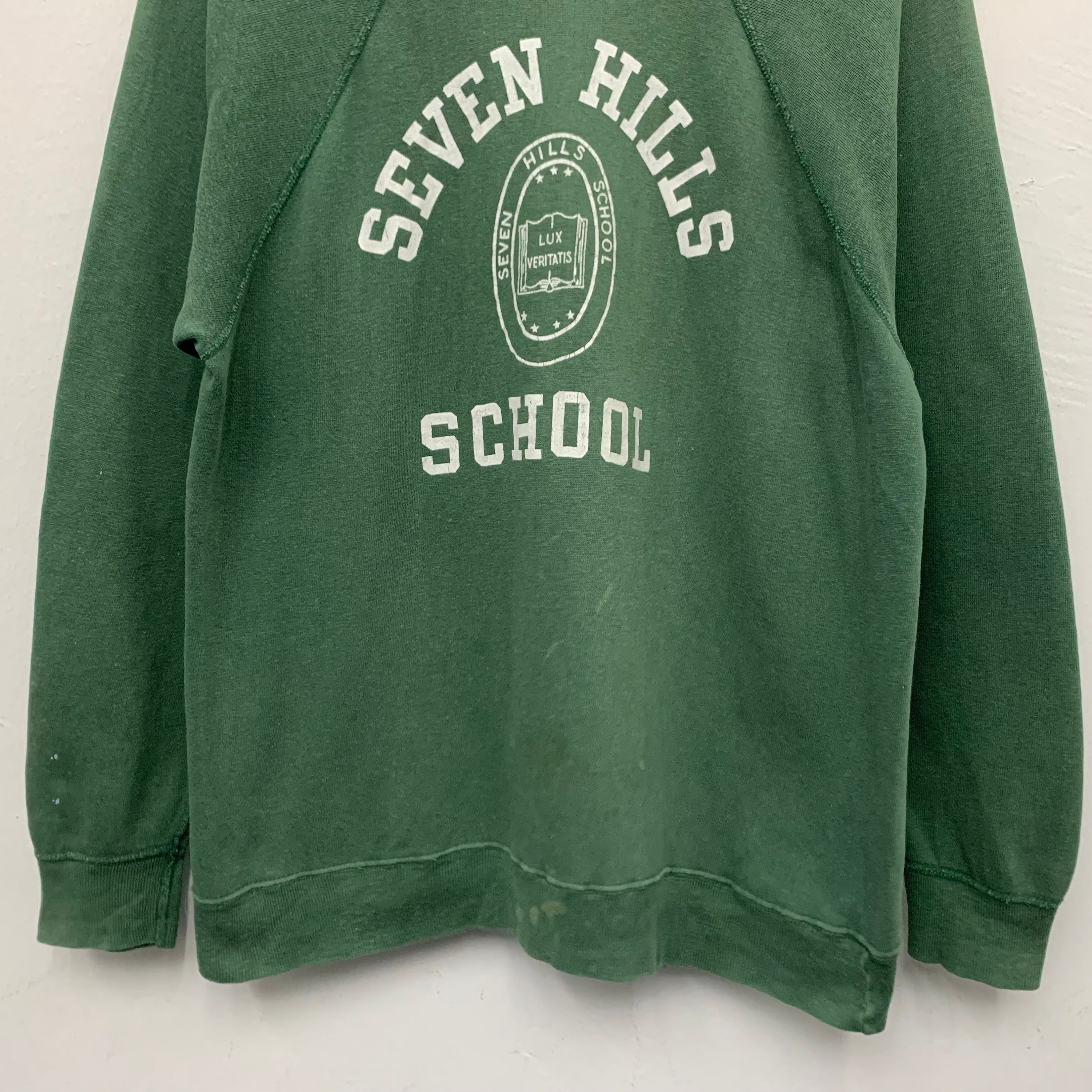 Vintage 60s Champion Running Man Green Pullover Crewneck