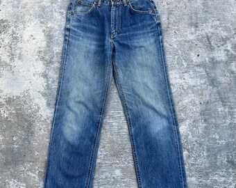 Vintage Lee Riders Denim Jeans Size 30x28 Gripper Zipper - Etsy