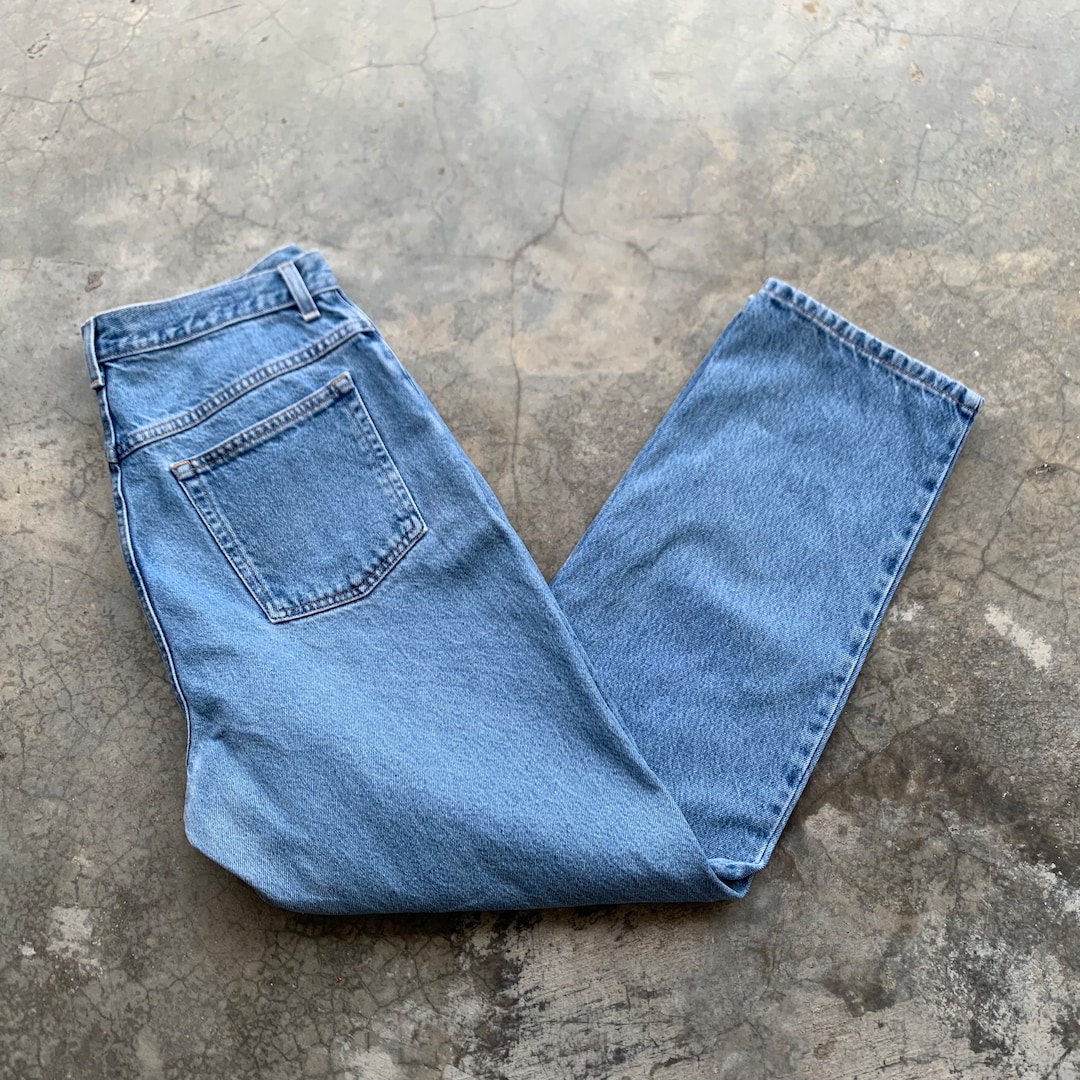 LL Bean Jeans Vintage LL Bean High Waisted Denim Jeans Size 34x30 Etsy