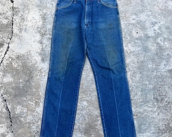 Vintage 90s Wrangler 13MWZ Denim Jeans Made in Usa Size 34x33 Western
