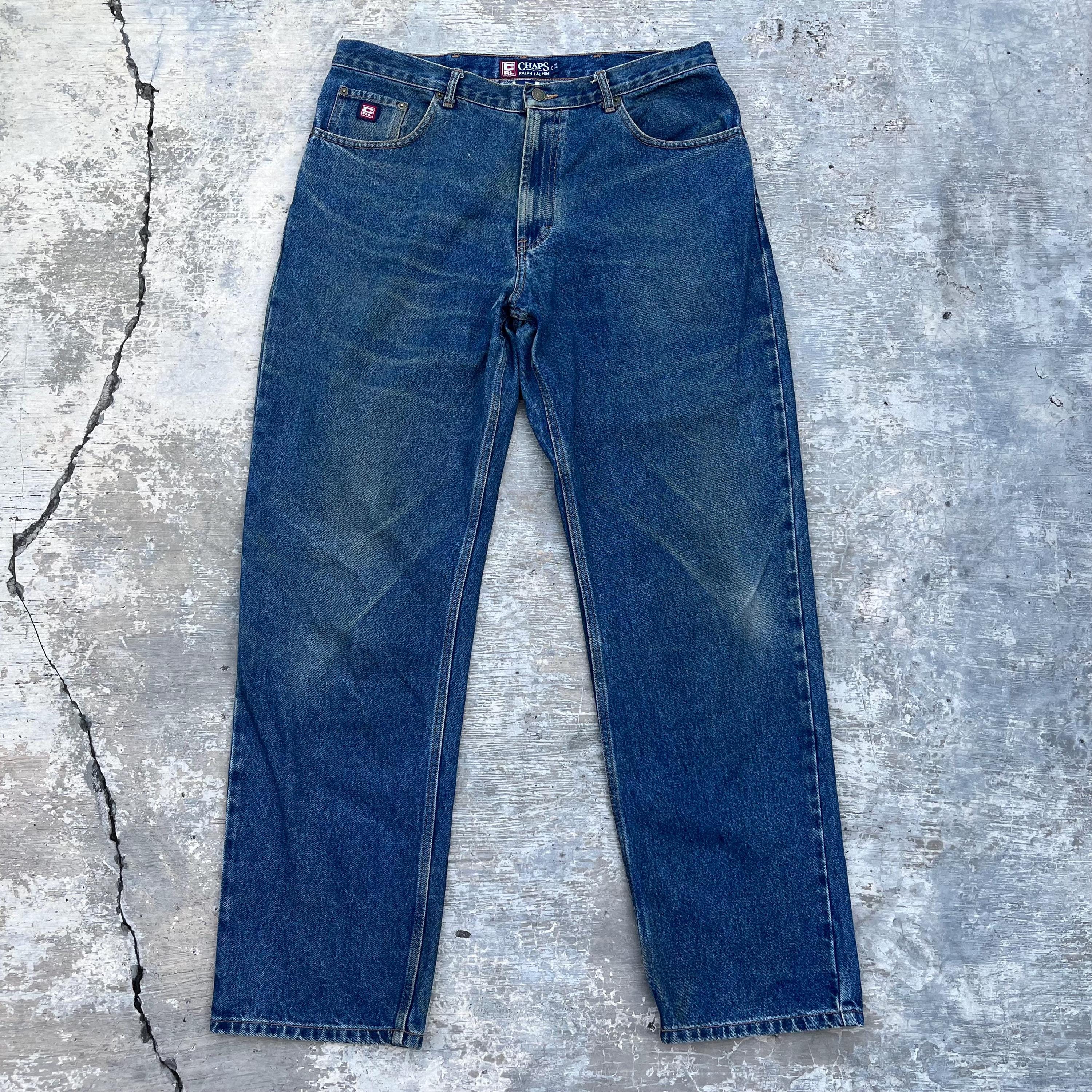 Vintage Chaps Ralph Lauren Denim Jeans Size 36x32 - Etsy