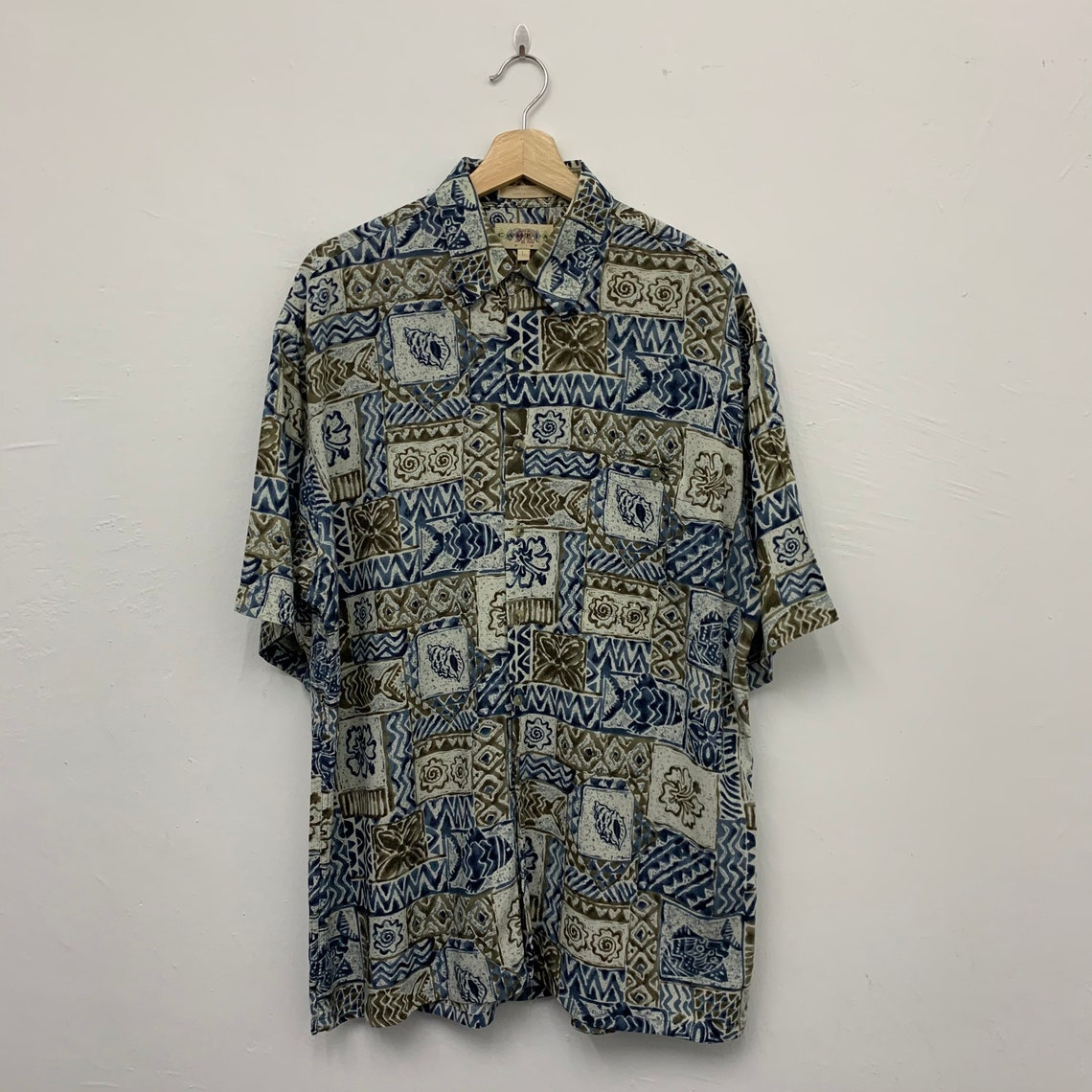 Campia Moda Rayon Hawaiian Rayon Shirt Size Large - Etsy