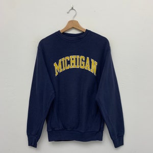 Vintage Michigan Embroidered Crewneck Sweatshirt Size Medium