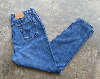 Vintage 90s Levis 522 Jeans, Tapered Fit (36x32) - Etsy