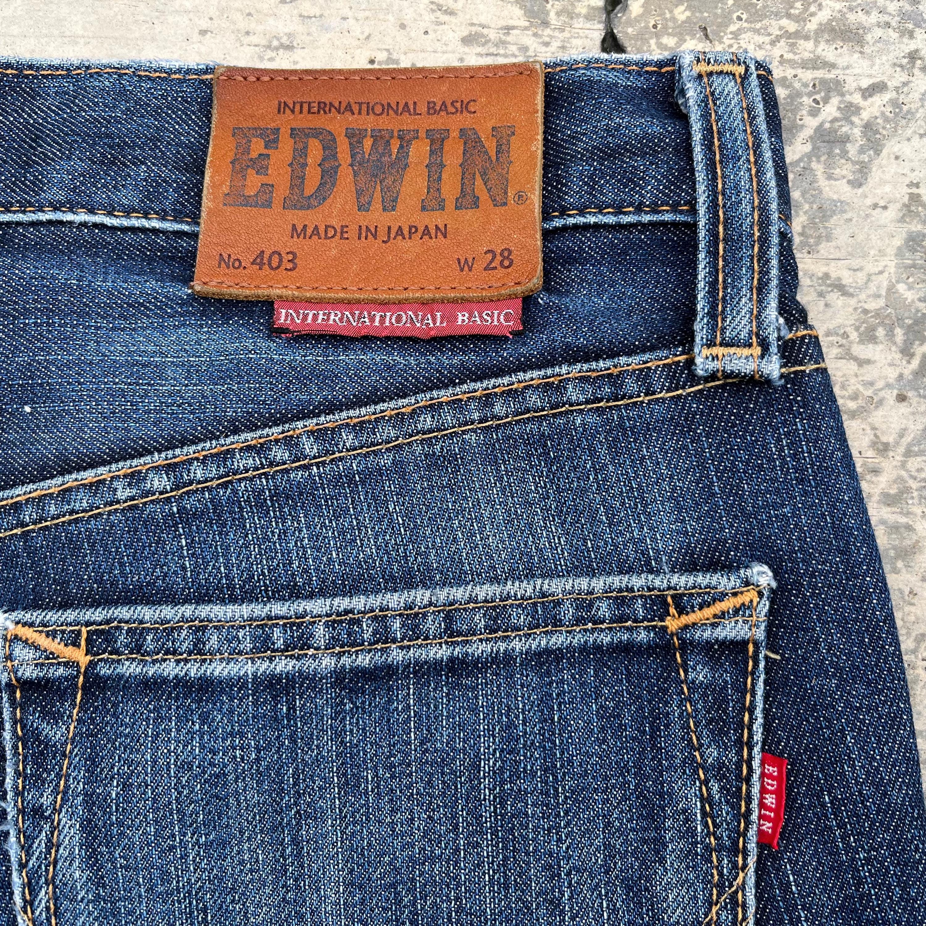 ビンテージ　EDWIN INTERNATIONAL 看板 No.1 JEANS Vintage Edwin 403 Jeans: Japanese Denim, Size 30x30 - Etsy