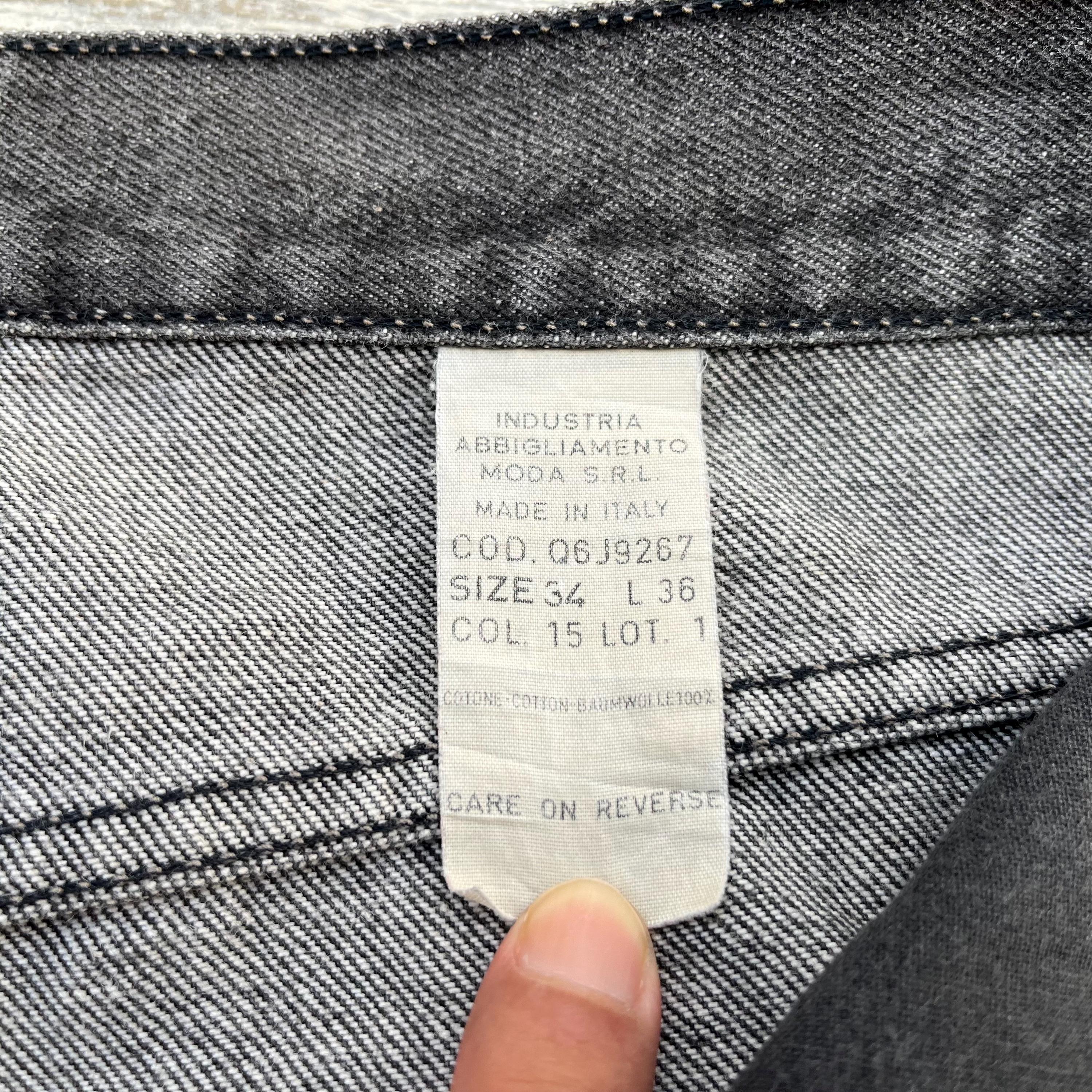 Vintage Armani Jeans: Black Denim, Made in Italy, Size 32x32 - Etsy