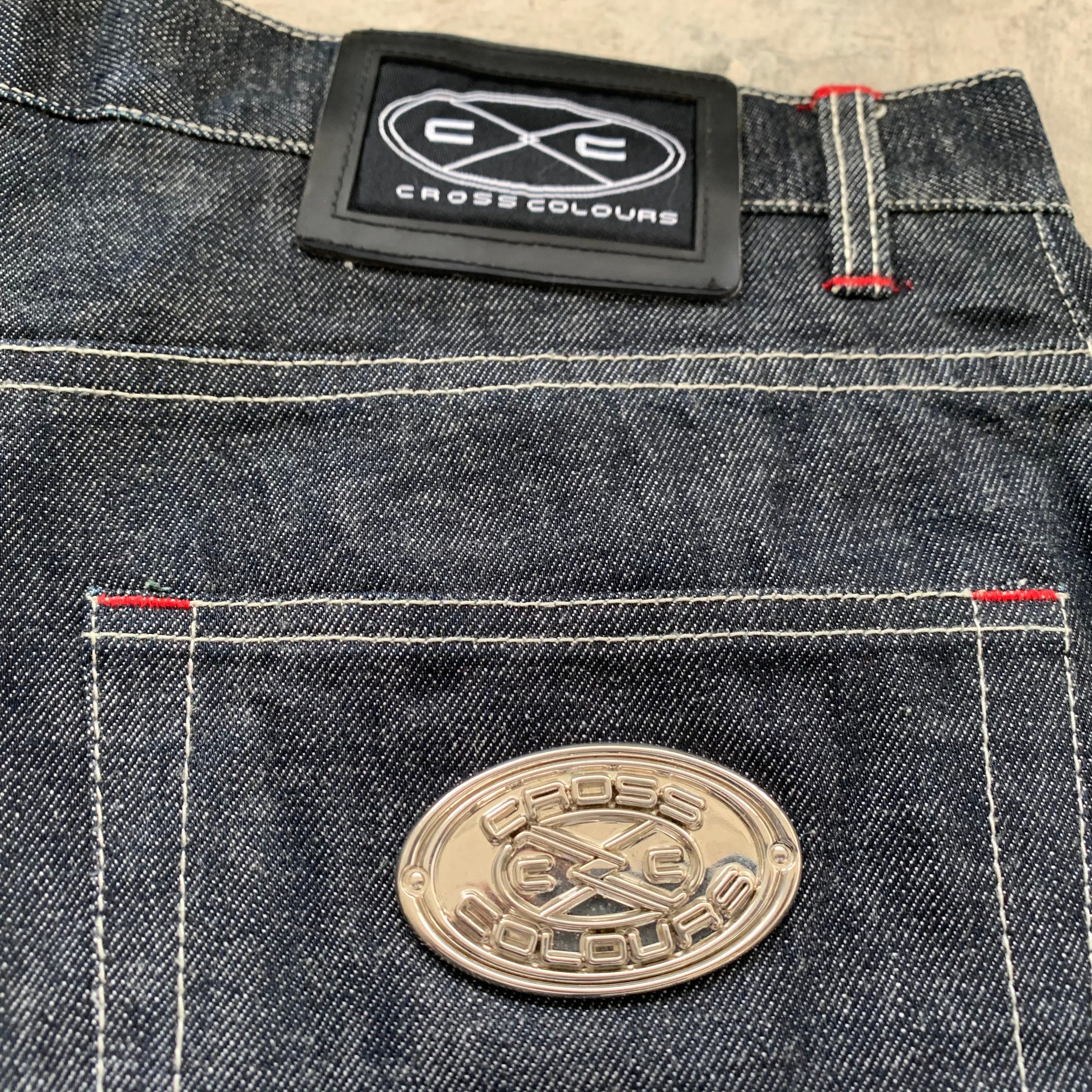 Vintage Cross Colours Short Denim Jeans 
