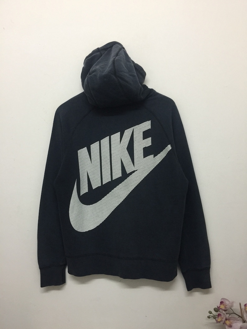 black nike hoodie big logo