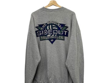 Vintage Side Out Volleyball Club Crewneck Sweatshirt Size L
