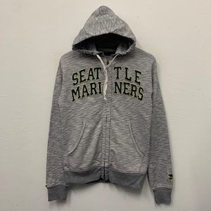 Vintage Seattle Mariners MLB Baseball by Uniqlo Full Zip Hoodie Sweater Jacket Size Small