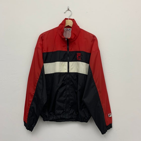 Vintage Fila Colorblock Nylon Windbreaker Jacket Size Medium | Etsy