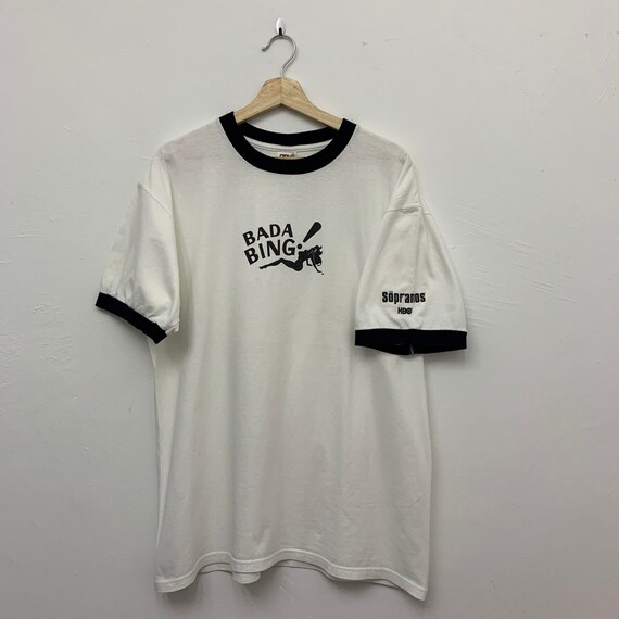 Vintage The Sopranos Movie Ringer T Shirt - Large
