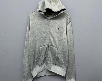 Vintage Polo Ralph Lauren Full Zip Hoodie Size M Polo RL Small