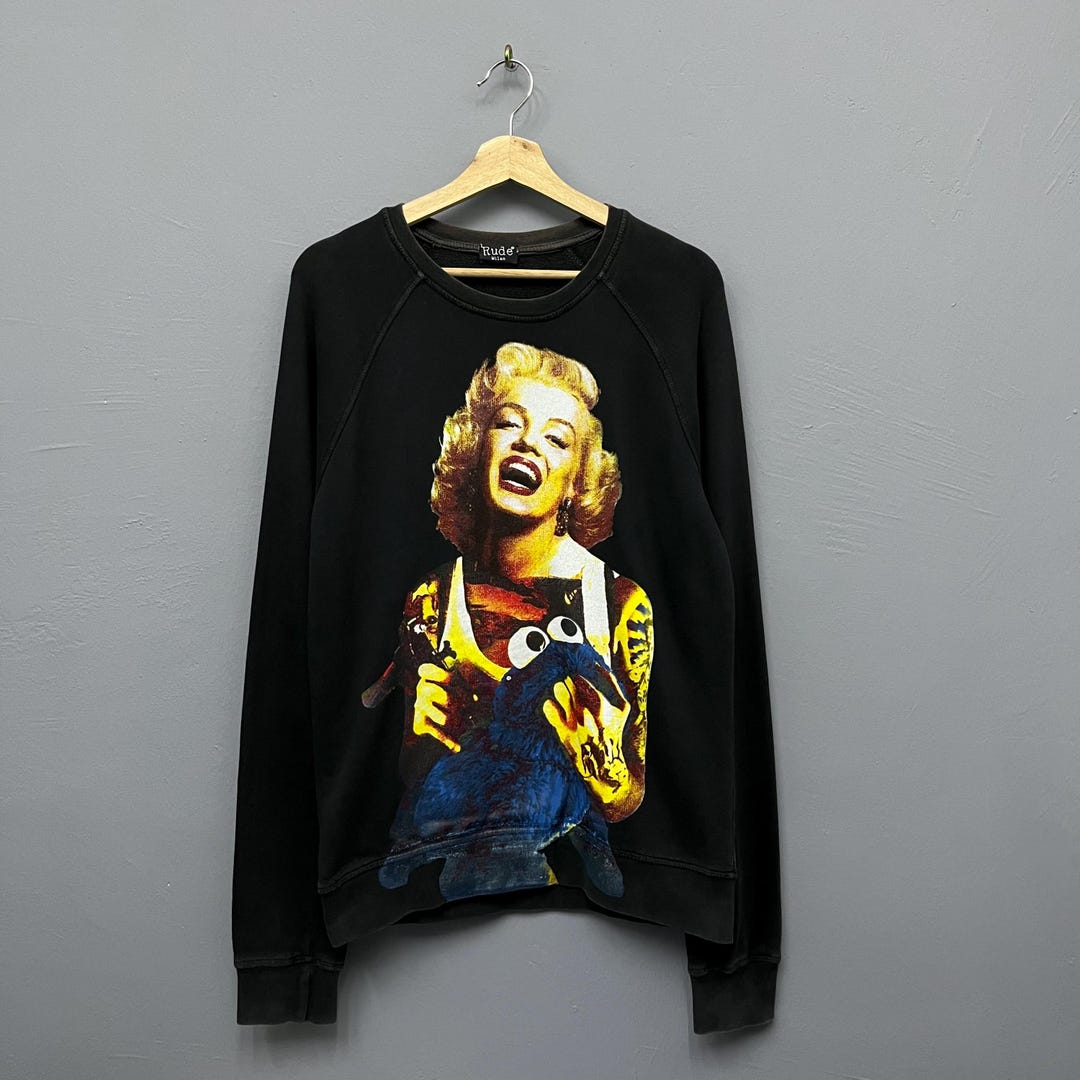 Marilyn Rude Marilyn Monroe by Rude Milan Crewneck Sweatshirt Size M Made in Italy ...