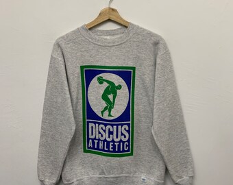 Vintage 90s Discus Athletic Distressed Sweatshirt Mens