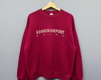 Vintage 90s Kennebunkport Maine Crewneck Sweatshirt Size L