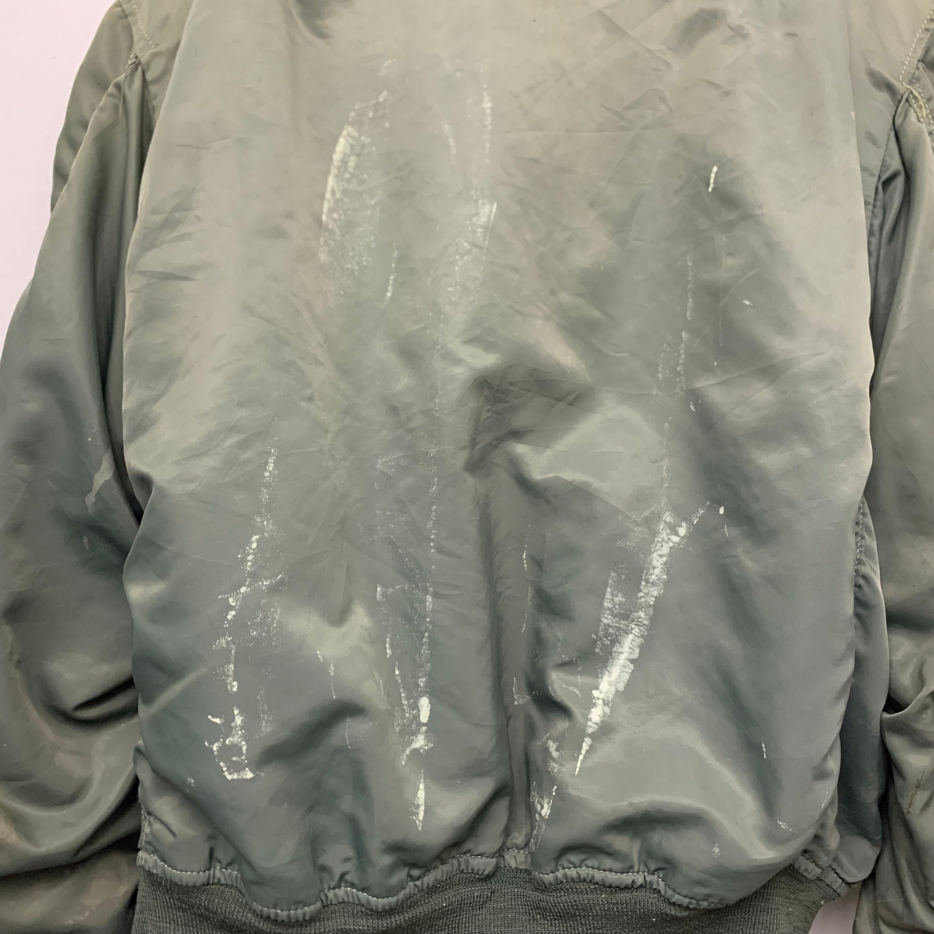Distressed Vintage MA-1 Bomber Jacket Size Large - Etsy