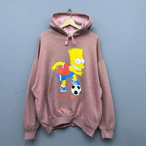 Bluza z kapturem Bart Simpson z lat 90. w rozmiarze L – Matt Groening