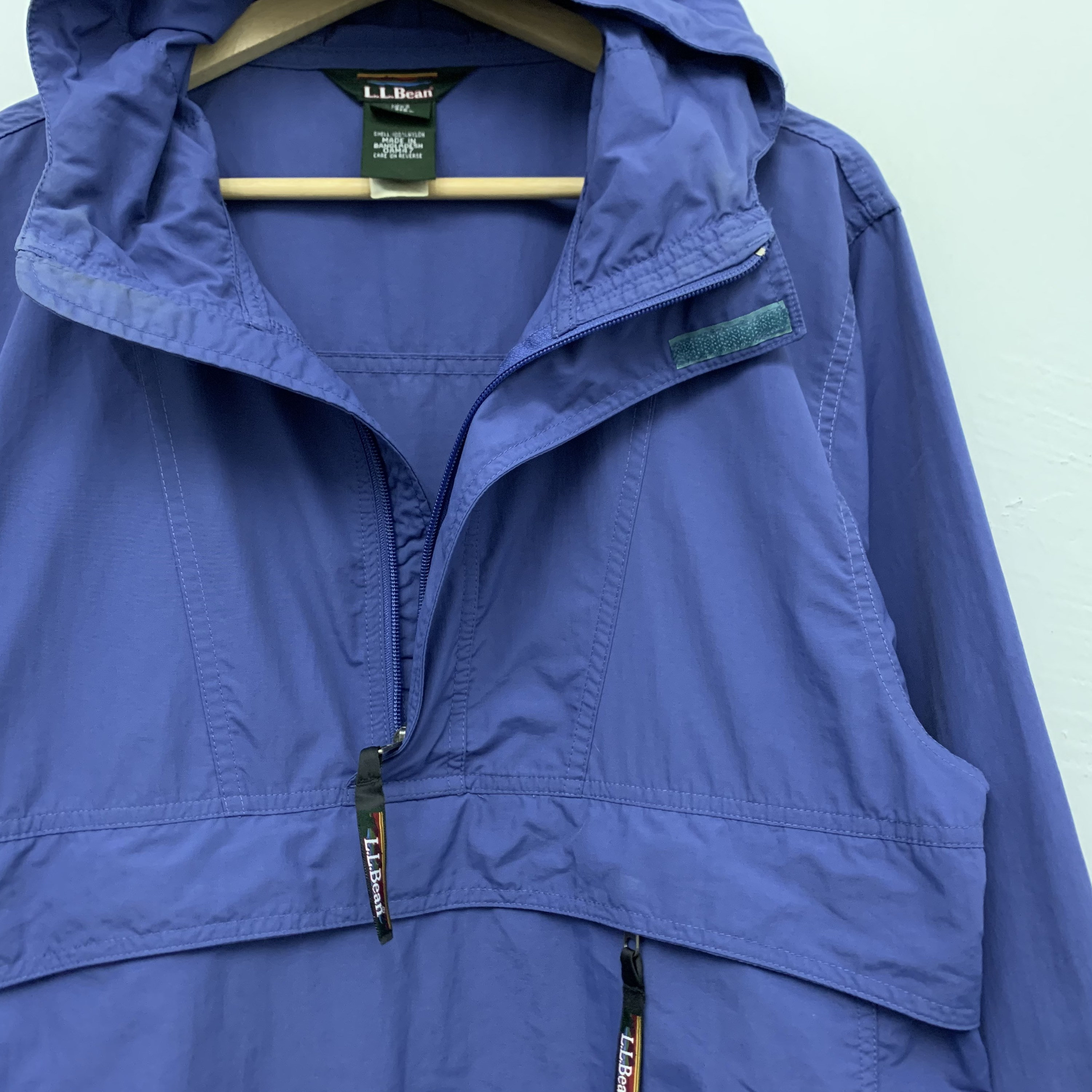 Vintage LL Bean Packable Half Zip Windbreaker Size Medium Etsy