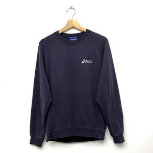 Vintage Asics Crewneck Sweatshirt Sun Faded Size Medium