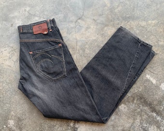 Vintage Edwin E Function Black Denim Jeans Size 32x33