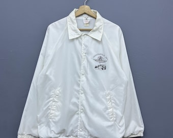 Vintage 80s Indianapolis Speedway Indy 500 Nylon Coach Jacket Size L