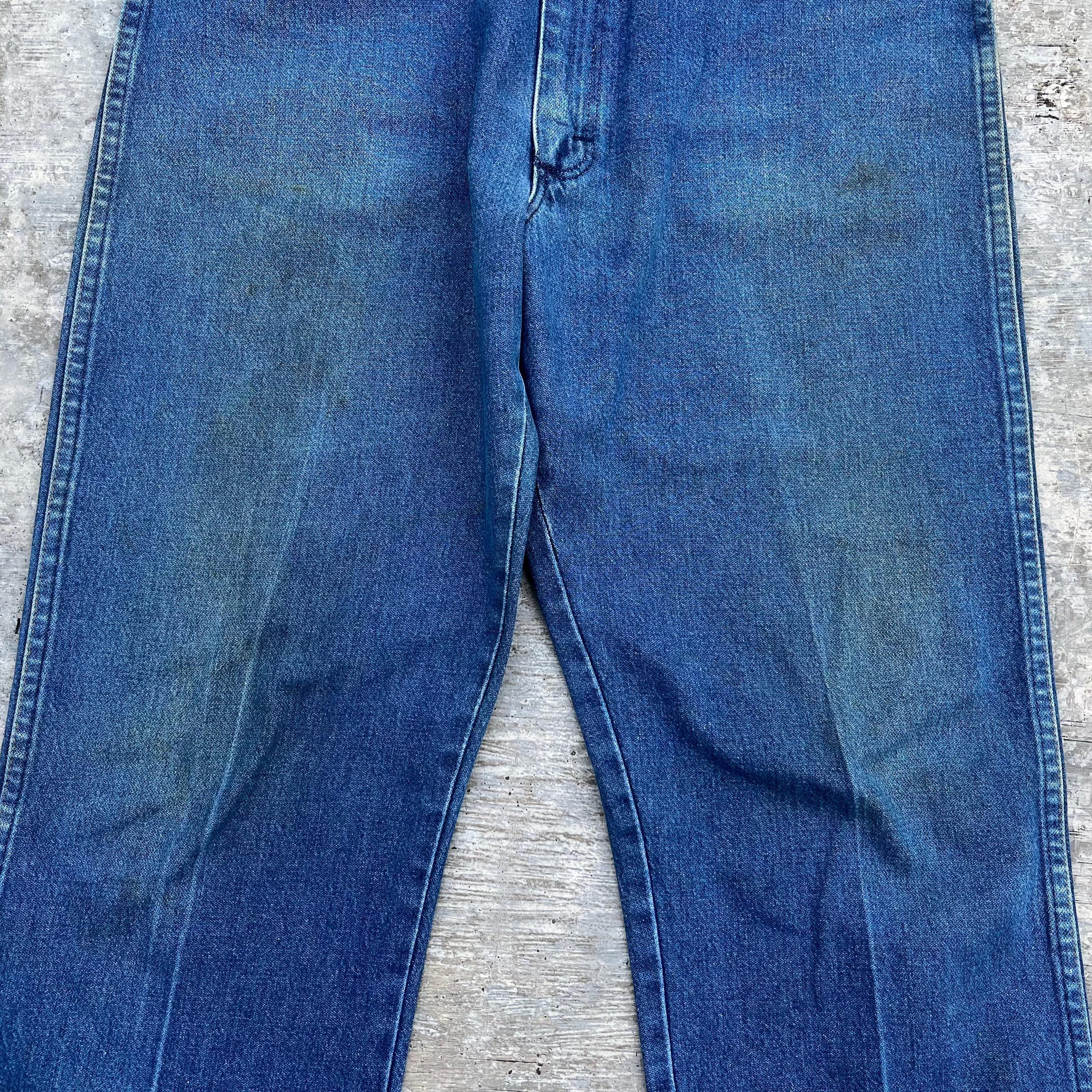 Vintage 90s Wrangler 13MWZ Denim Jeans Made in Usa Size 34x33 