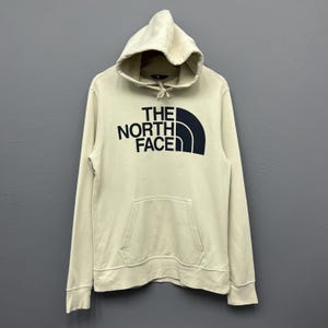Y2K North Face Half Dome Hoodie Large Chest Logo Black