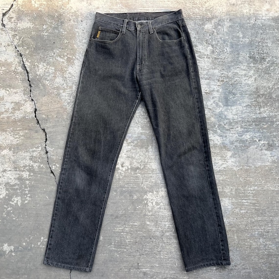 Vintage Armani Jeans: Black Denim, Made in Italy, Size 32x32 - Etsy