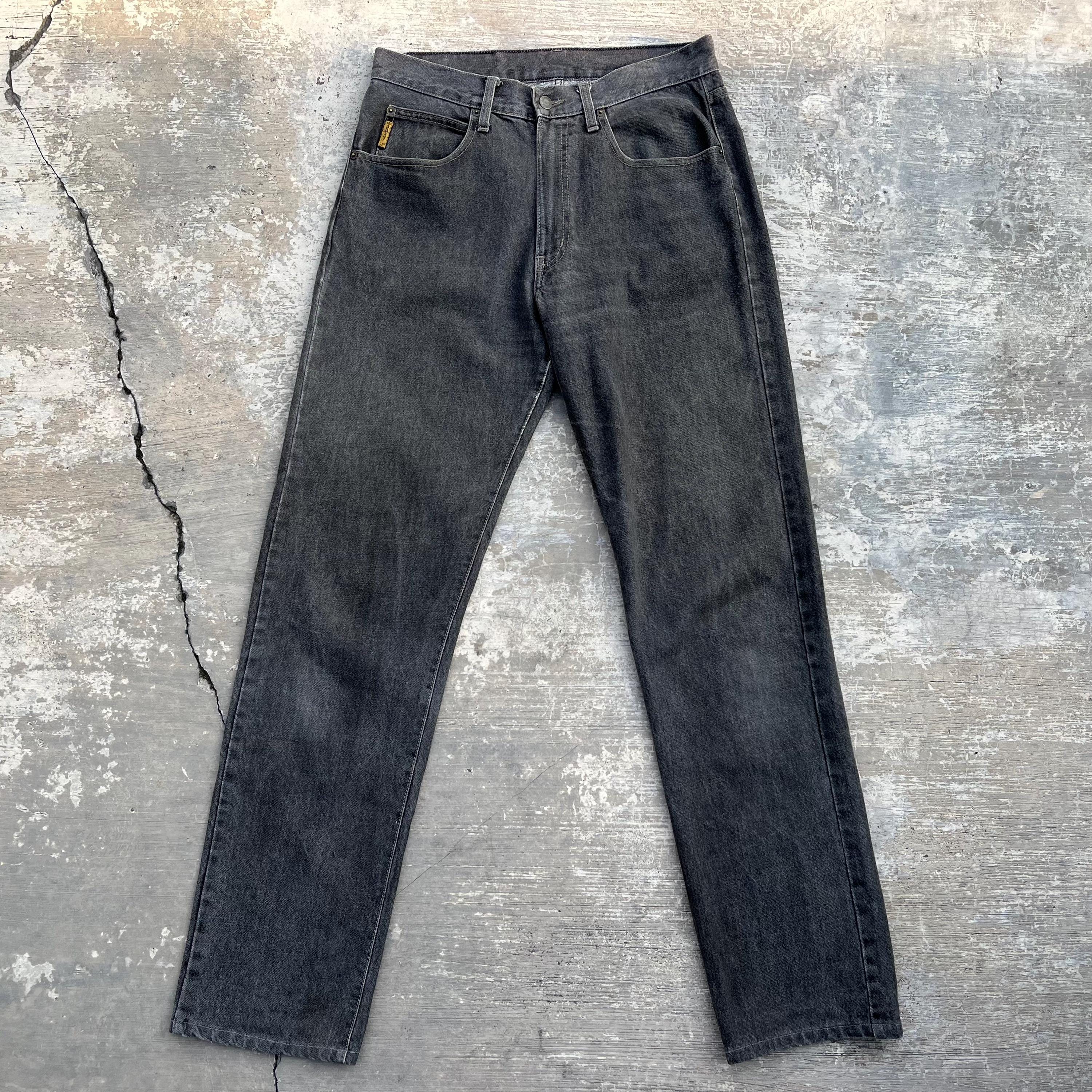 Vintage Armani Jeans: Black Denim, Made in Italy, Size 32x32