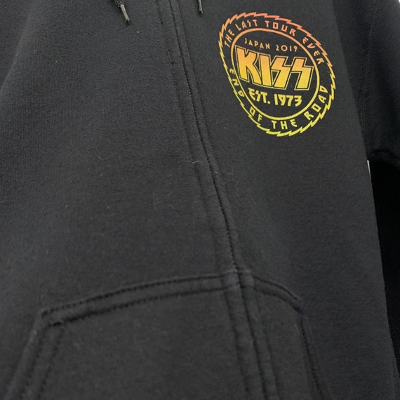 KISS End of the Road Tour Rock Band Full Zip Hoodie Size Medium