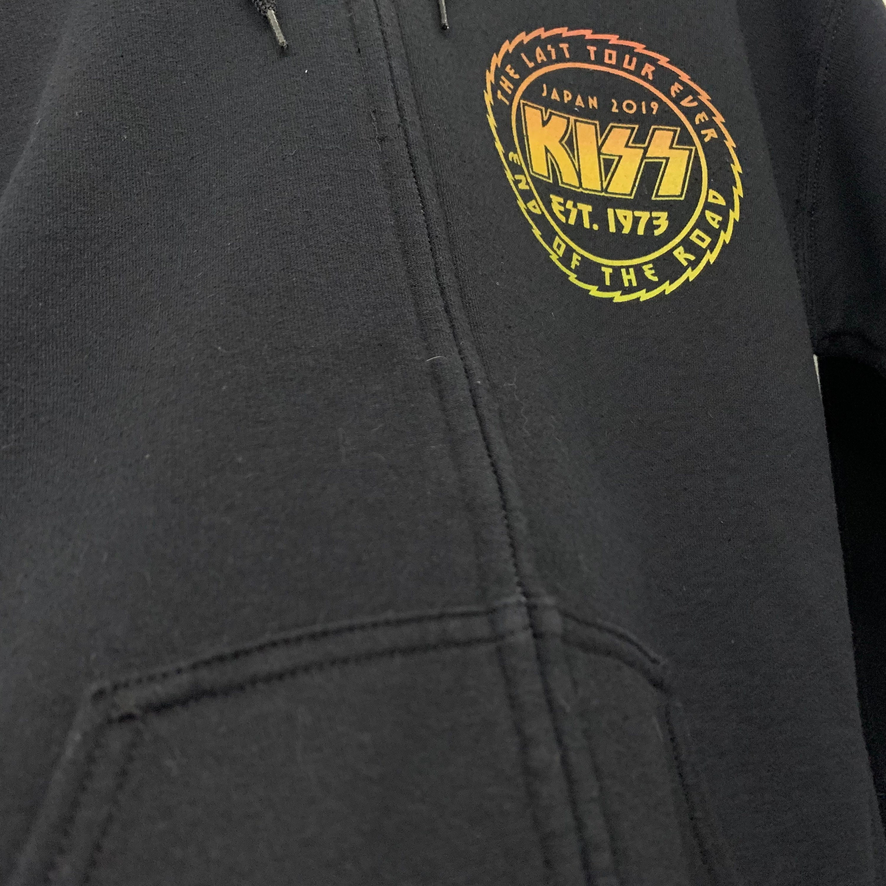 KISS End of the Road Tour Rock Band Full Zip Hoodie Size Medium