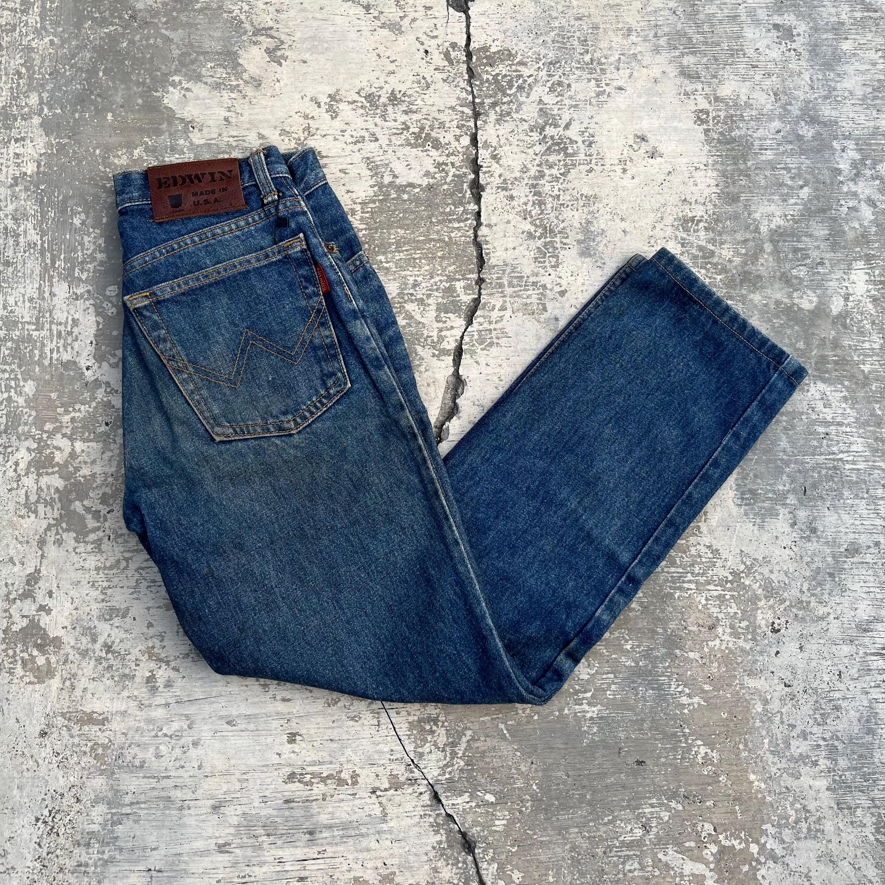 Vintage Edwin Regular Fit Denim Jeans Size 27x27 - Made in Usa 