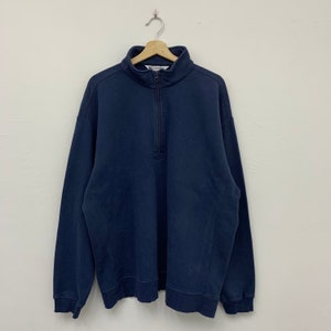Vintage-Columbien-Pullover Half-Zip Sweatshirt Größe XXL
