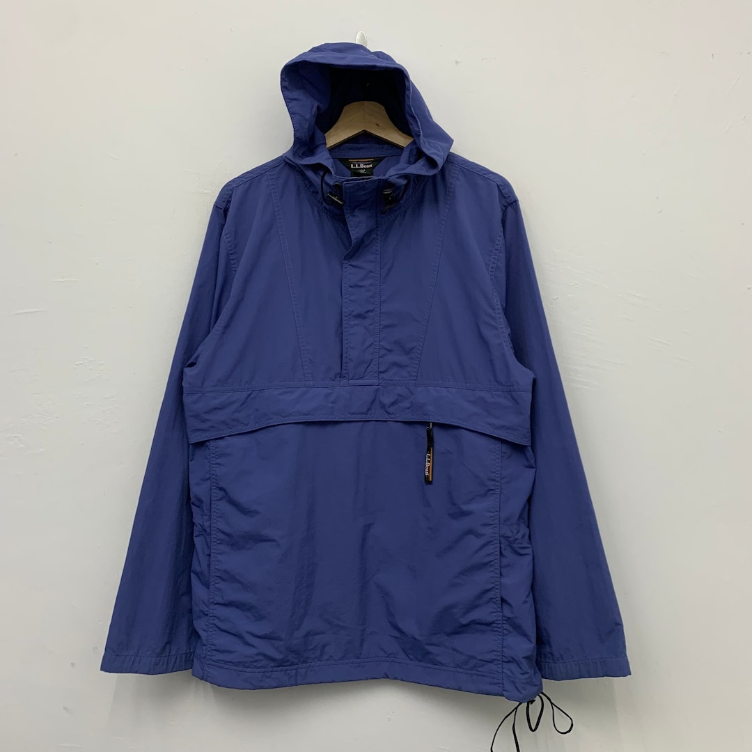 Vintage LL Bean Packable Half Zip Windbreaker Size Medium Etsy
