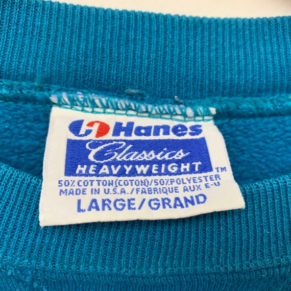 Vintage Hanes Classics Blank Crewneck Sweatshirt Size Large 