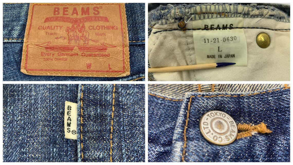 Beams Jeans Vintage Beam Jeans Beams Japan Denim Jeans Size Etsy